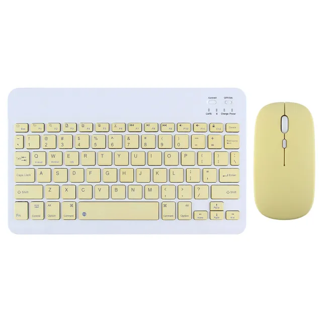 Napa keyboard nirkabel nirkabel lan tikus Bluetooth minangka papan kerja modern