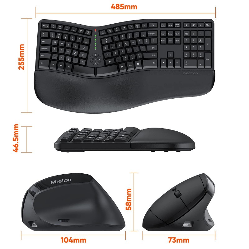 Set Keyboard lan Mouse Ergonomis